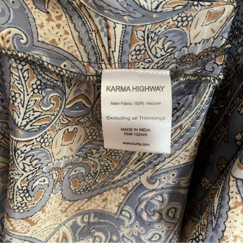 Boho Karma Highway Flutter Sleeve Side Split Maxi - Picture 9 of 9